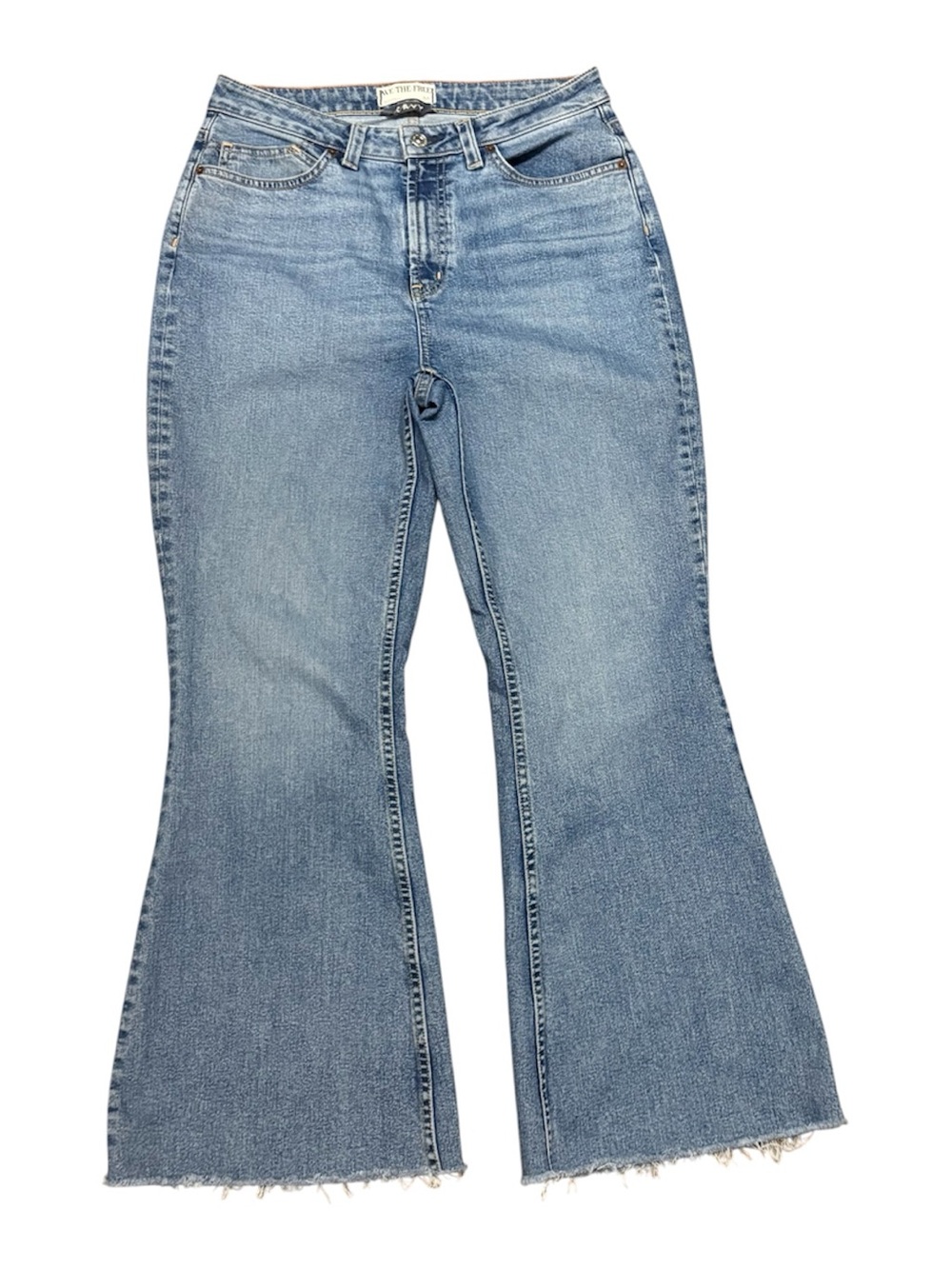 We The Free “Free People” Curvy Vintage High Rise Flare Denim Jeans Size 30
